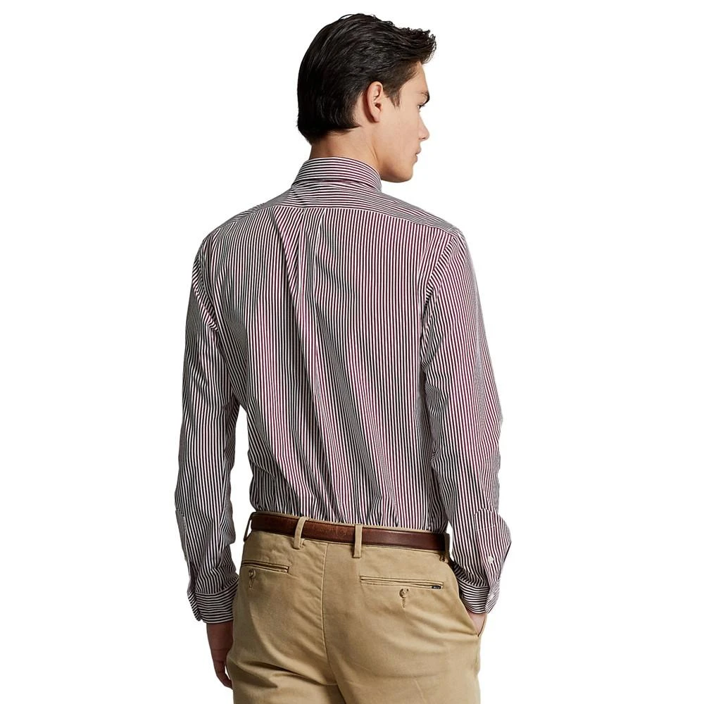 商品Ralph Lauren|男士 修身条纹弹力府绸衬衫,价格¥537,第5张图片详细描述