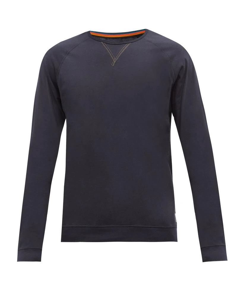 商品Paul Smith|Y-insert cotton-jersey long-sleeved T-shirt,价格¥310,第1张图片