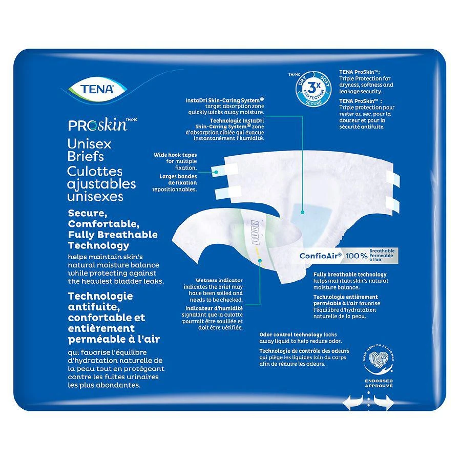 商品Tena|ProSkin Unisex Incontinence Adult Diapers, Maximum Absorbency, Large Large,价格¥118,第2张图片详细描述