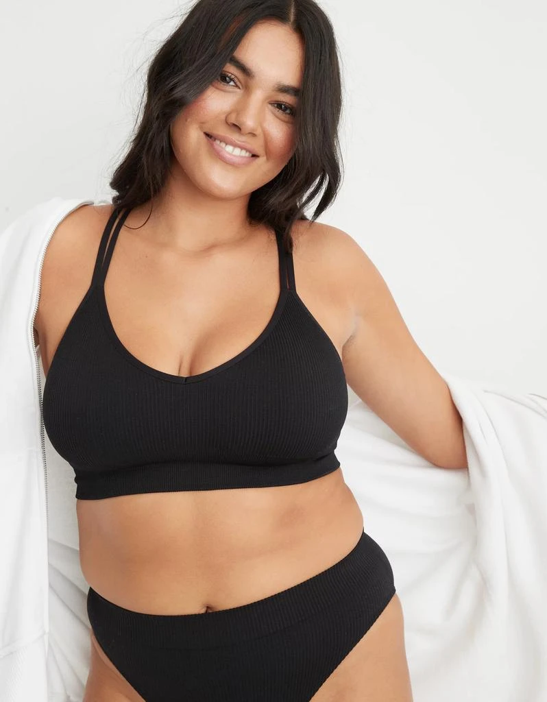 商品Aerie|Aerie Seamless Strappy Padded Bralette,价格¥114,第1张图片