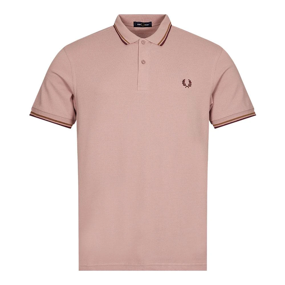 商品Fred Perry|Fred Perry Twin Tipped Polo Shirt - Dusty Rose Pink,价格¥611,第1张图片