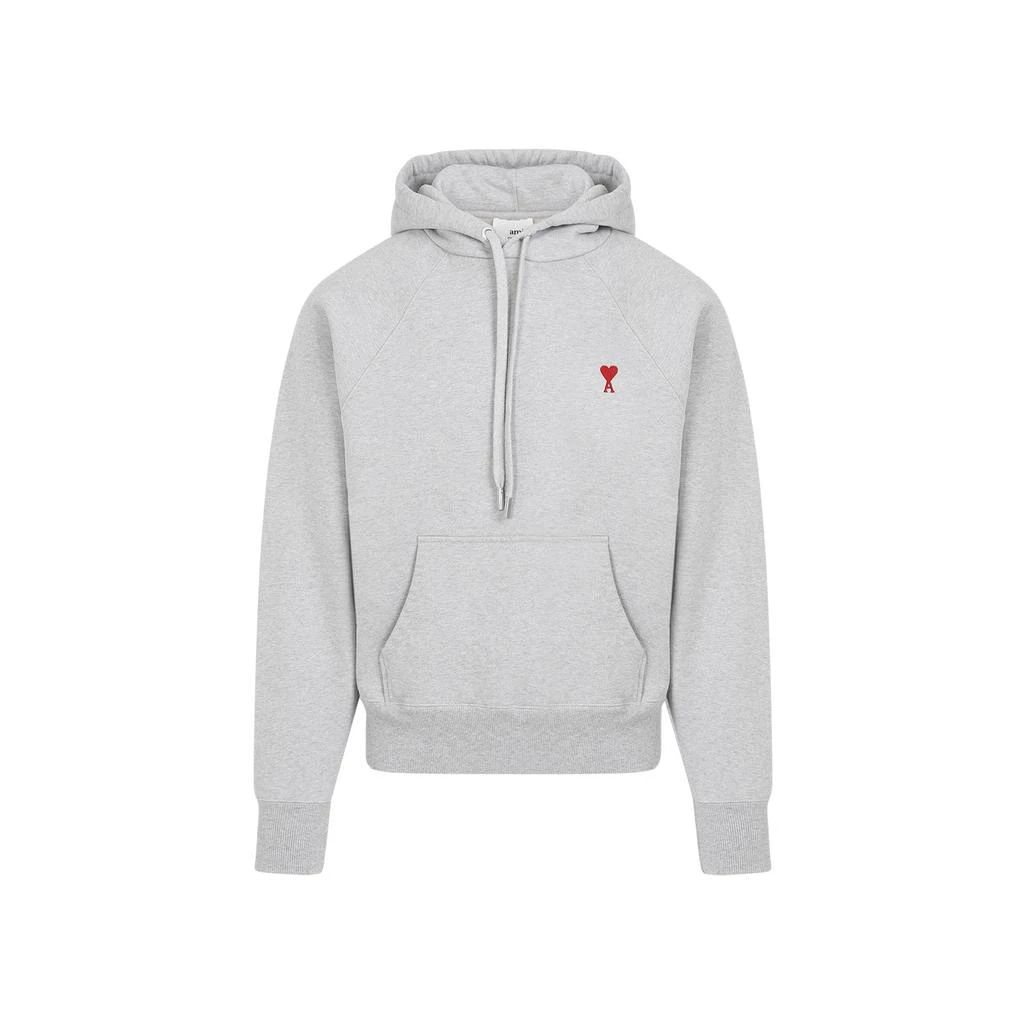 商品AMI|AMI Paris Logo Embroidered Drawstring Hoodie,价格¥1871,第1张图片