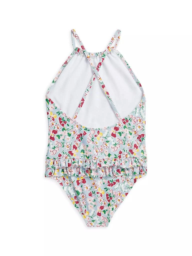 商品Ralph Lauren|Little Girl's Floral Halterneck One-Piece Swimsuit,价格¥338,第3张图片详细描述