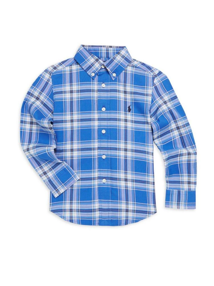 商品Ralph Lauren|小男童/大男童格子衬衣,价格¥185,第1张图片