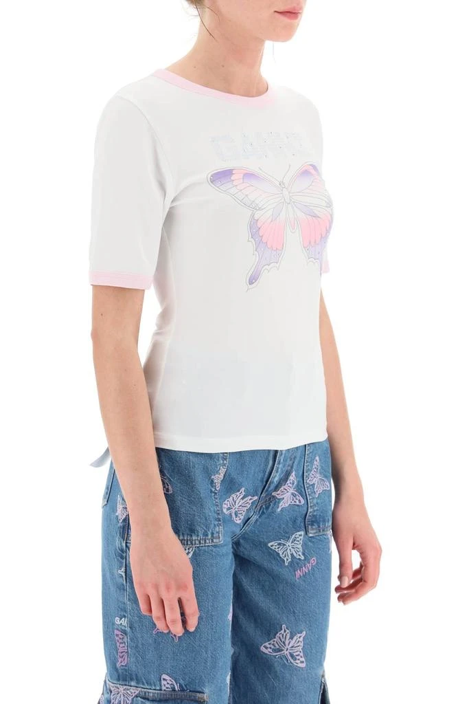 商品Ganni|Ganni Butterfly T Shirt,价格¥456,第2张图片详细描述