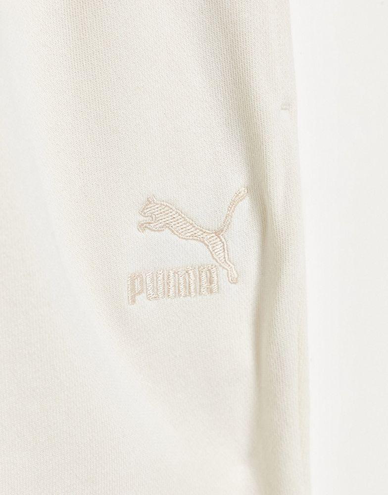 Puma classic relaxed jogger in white商品第3张图片规格展示