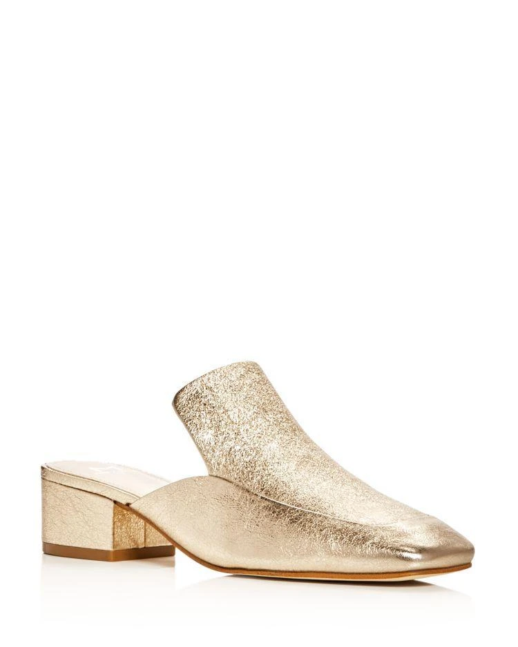 商品Marc Fisher|Women's Lailey Metallic Square Toe Loafer Mules,价格¥532,第1张图片
