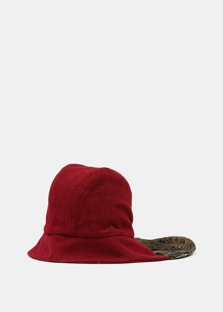 商品Uma Wang|Uma Wang Red & Mustard Helia Hat,价格¥1173,第3张图片详细描述