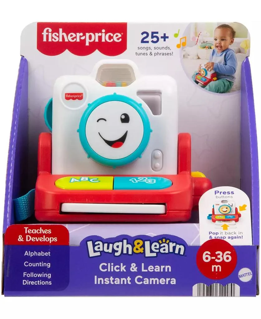 商品Fisher Price|Laugh and Learn Click and Learn Instant Camera,价格¥106,第4张图片详细描述