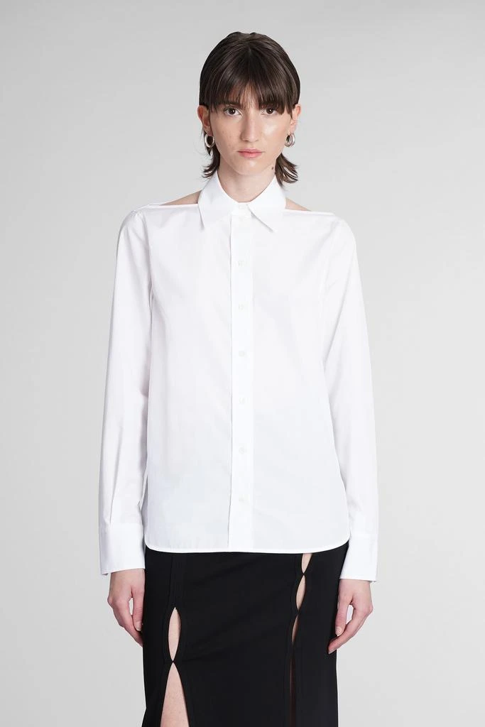 商品Helmut Lang|Helmut Lang Shirt In White Cotton,价格¥1904,第1张图片