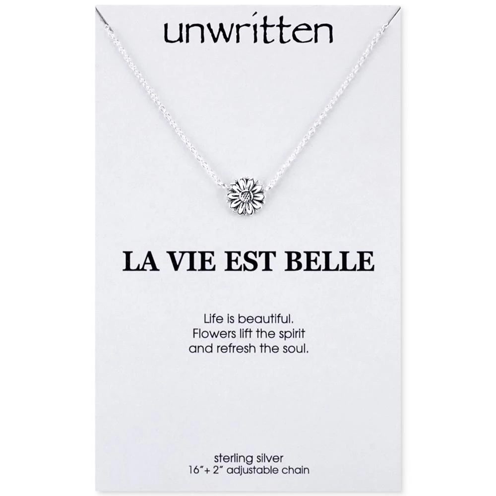 商品Unwritten|Unwritten Sunflower Pendant 项链 in Sterling Silver,价格¥113,第2张图片详细描述