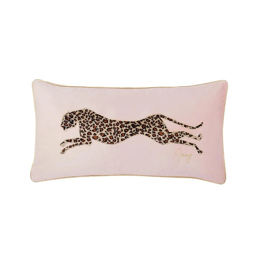 商品Juicy Couture|Velvet Cheetah Decorative Pillow, 14" x 24",价格¥189,第1张图片