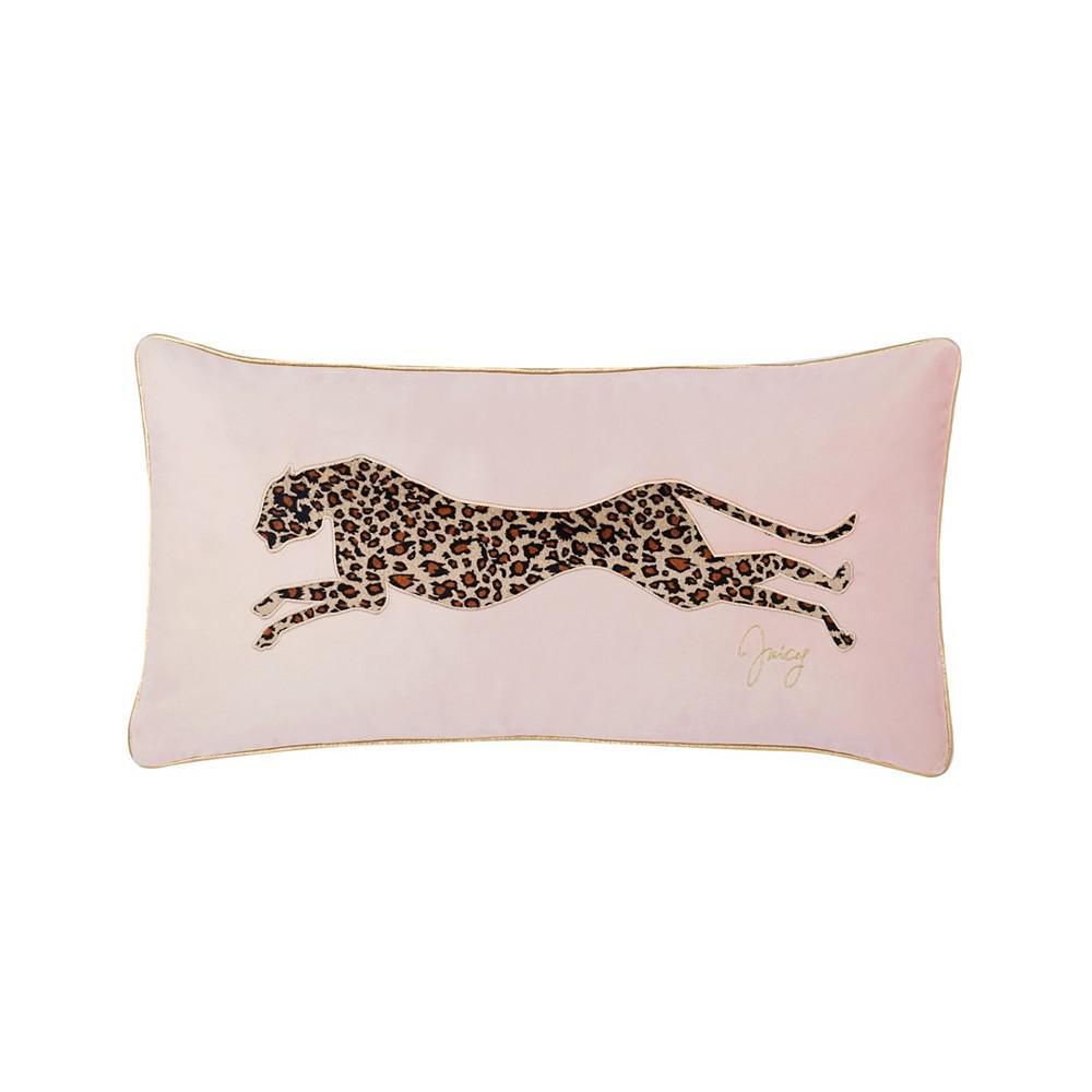 商品Juicy Couture|Velvet Cheetah Decorative Pillow, 14" x 24",价格¥181,第1张图片