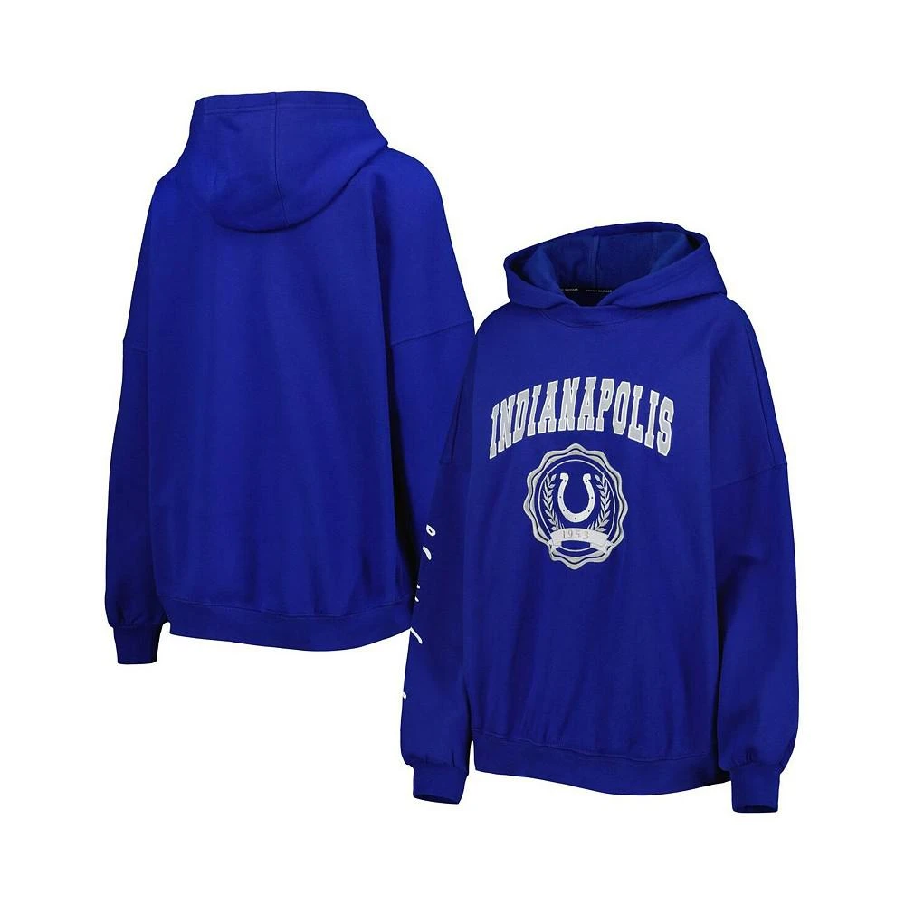 商品Tommy Hilfiger|Women's Royal Indianapolis Colts Becca Drop Shoulder Pullover Hoodie,价格¥505,第1张图片