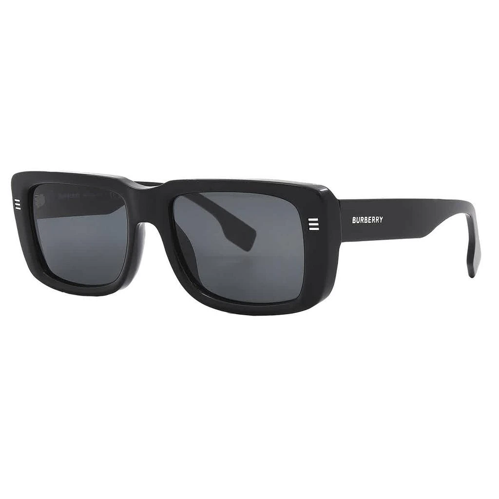 商品Burberry|Jarvis Dark Grey Rectangular Men's Sunglasses BE4376U 300187 55,价格¥968,第3张图片详细描述