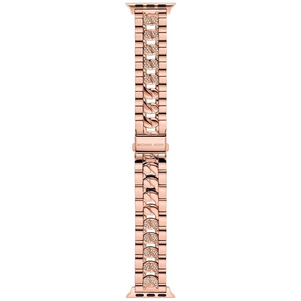 商品Michael Kors|Rose Gold-Tone Stainless Steel Curb Chain Band for Apple Watch 38mm and 40mm,价格¥1436,第1张图片