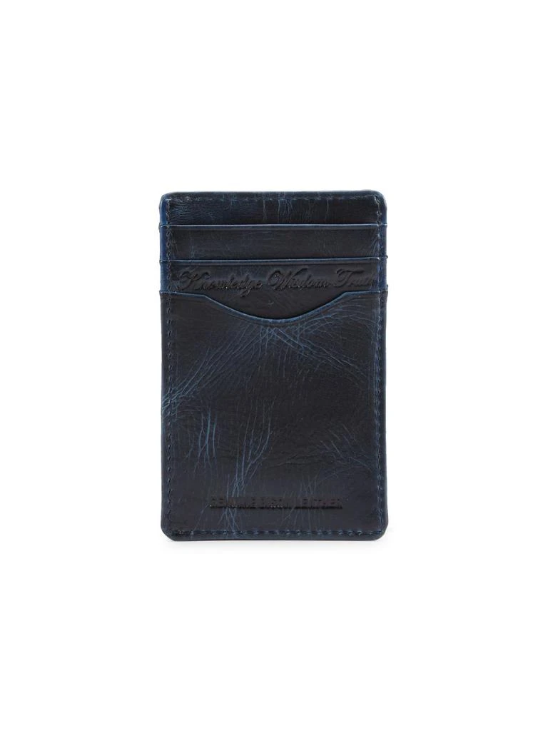 商品Robert Graham|Logo Leather Card Holder,价格¥120,第2张图片详细描述