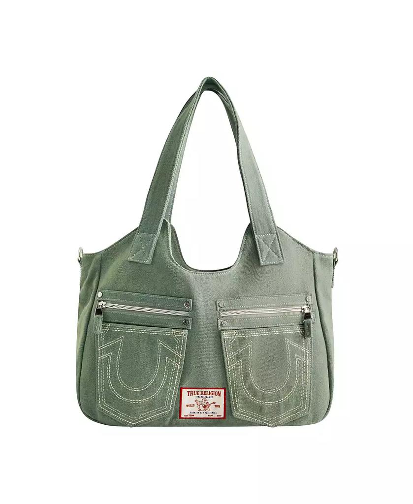 Damen-Jeanstasche mit Hufeisennaht image 2