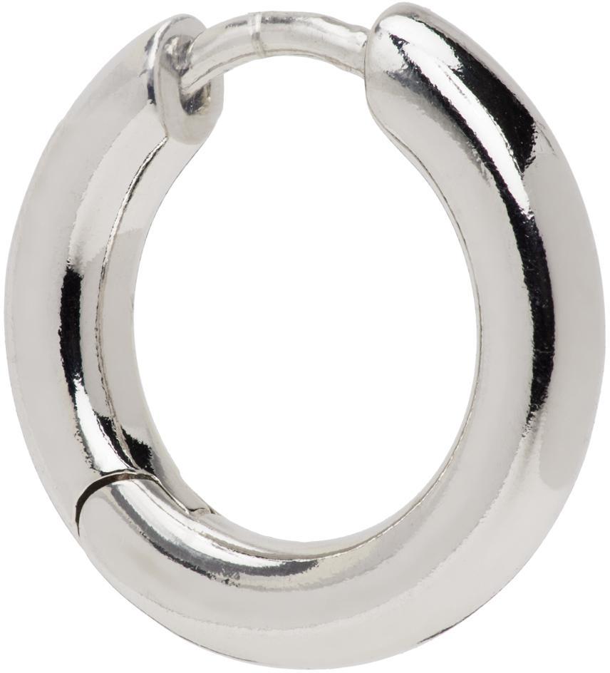 商品Maria Black|Silver Slate 10 Huggie Earring,价格¥504,第1张图片