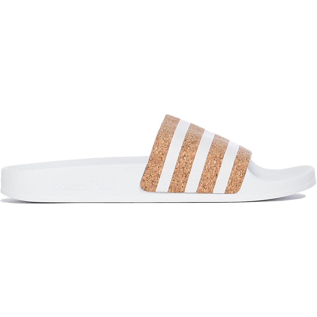 商品Adidas|Adilette Slides - White/White/Supplier Color,价格¥333,第1张图片