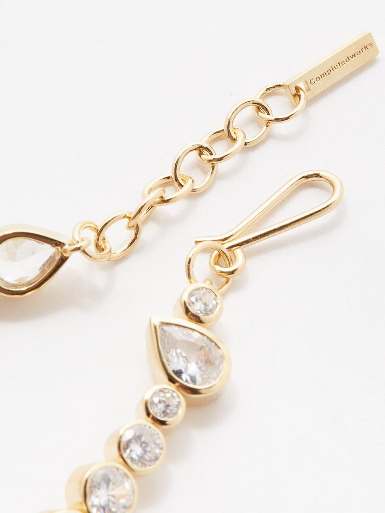 Crystal & 14kt gold-vermeil bracelet商品第5张图片规格展示