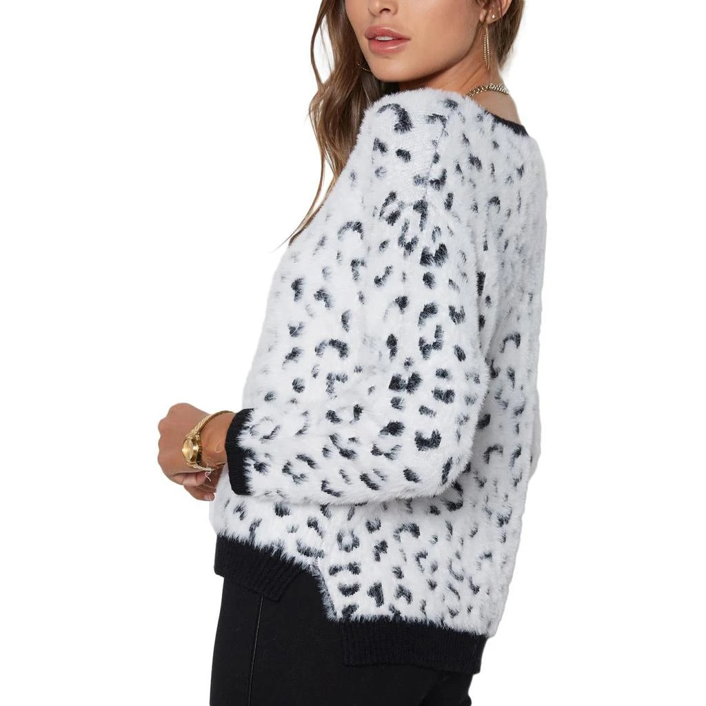 商品Tart|Tart Jake Women's Fuzzy Leopard Print Long Sleeve Pullover Sweater,价格¥192,第2张图片详细描述