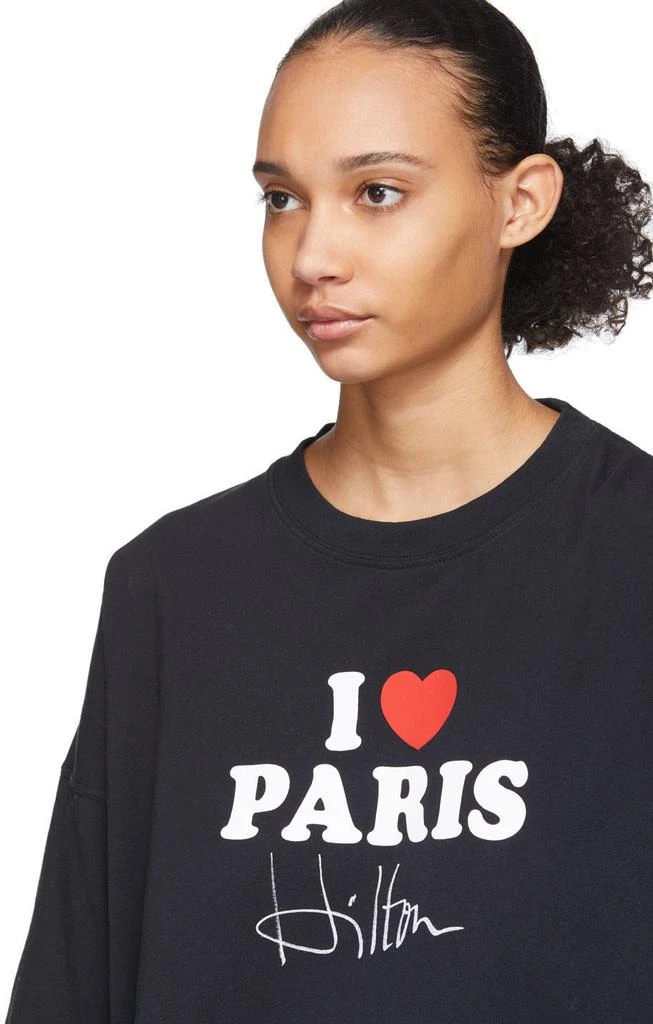 商品Vetements|SSENSE Exclusive  Black 'I Love Paris' 独家款T恤,价格¥854,第4张图片详细描述