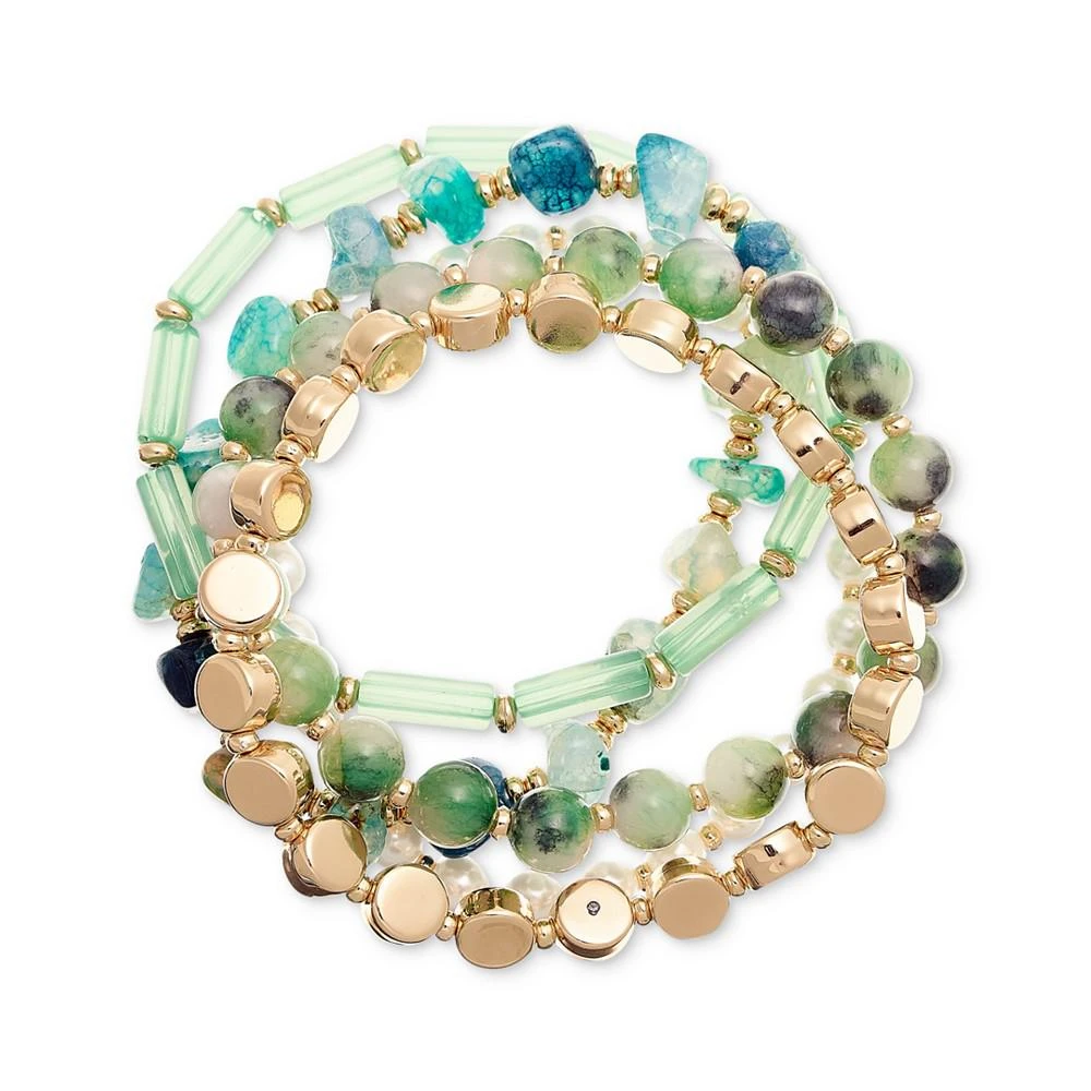 商品Style & Co|Gold-Tone 5-Pc. Set Beaded Stretch Bracelet, Created for Macy's,价格¥90,第1张图片