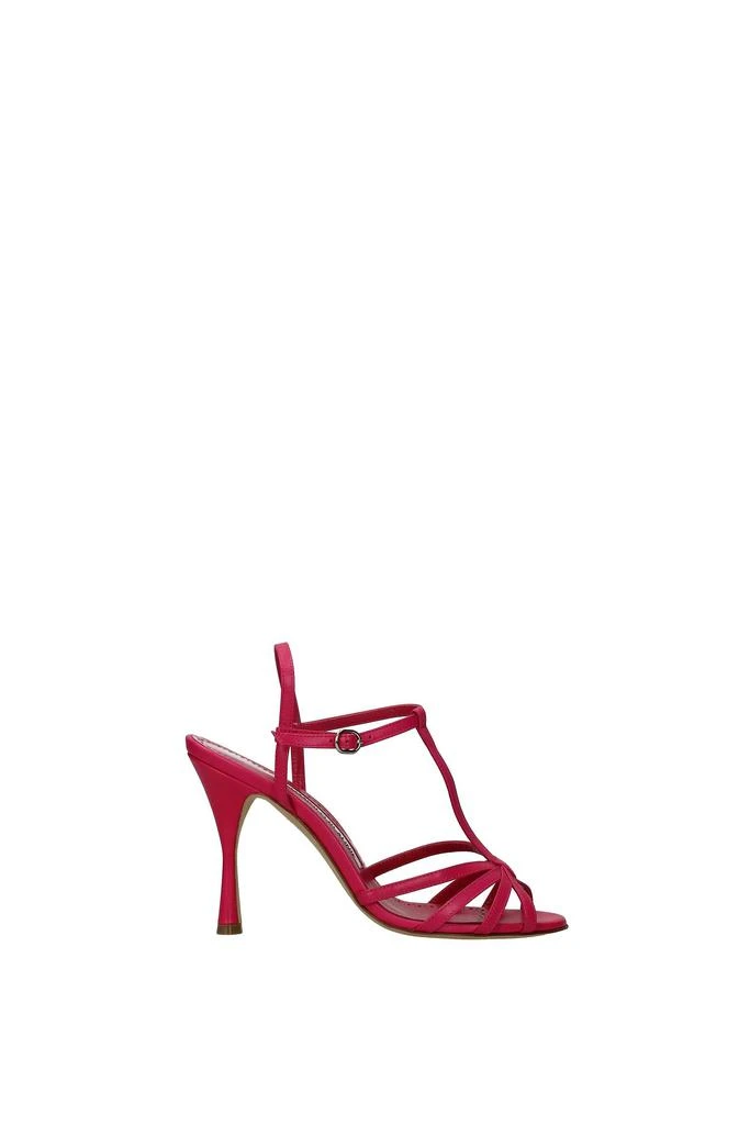 商品Manolo Blahnik|Sandals marana Leather Fuchsia Dark Pink,价格¥3103,第1张图片