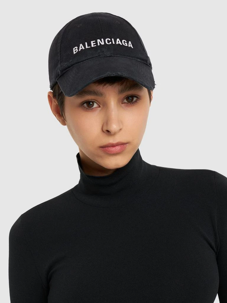 商品Balenciaga|Logo Cotton Cap,价格¥2410,第1张图片详细描述