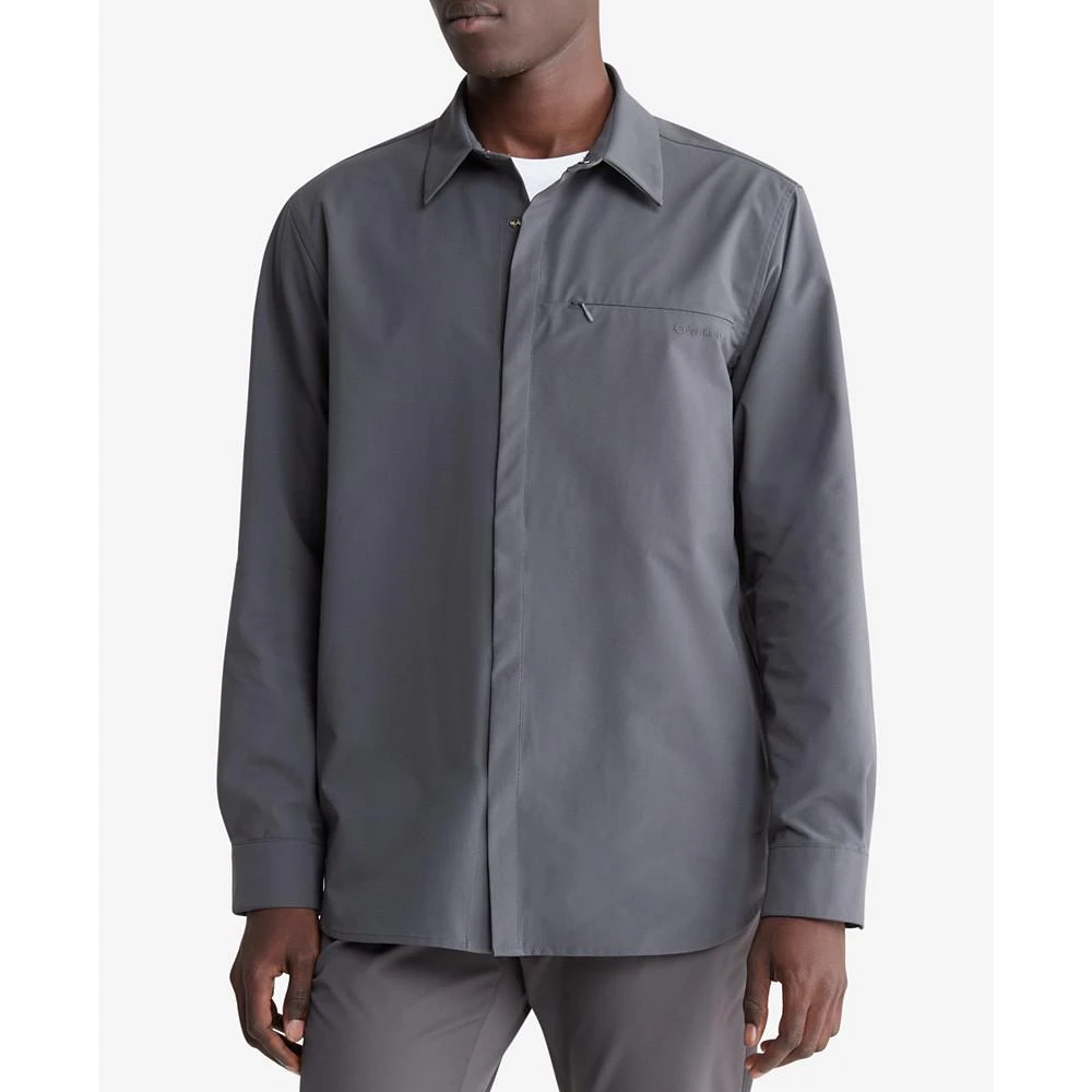 商品Calvin Klein|Men's Athletic Hidden-Pocket Shirt,价格¥443,第1张图片