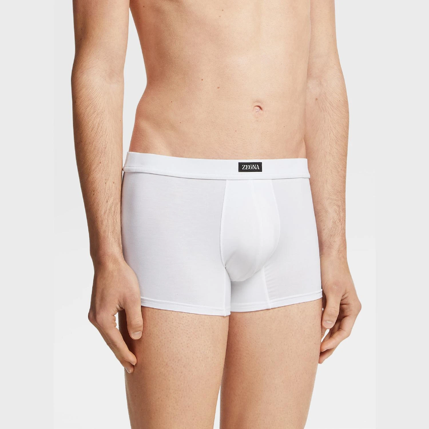 【预售】 杰尼亚 24秋冬 男士 内裤 White Stretch Modal Trunks N2LC6-010-100 商品