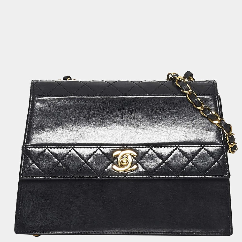 商品[二手商品] Chanel|Chanel Black Timeless CC Lambskin Leather Flap Bag,价格¥30700,第1张图片