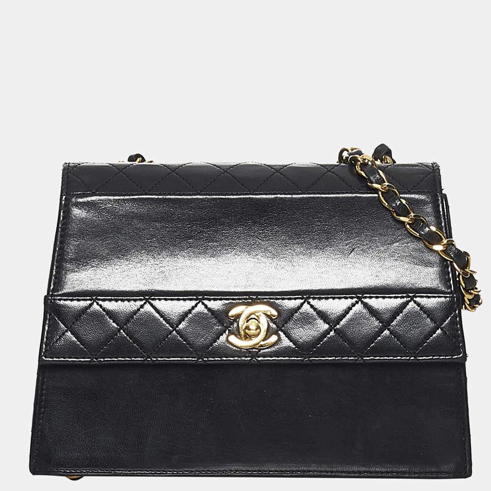 商品[二手商品] Chanel|Chanel Black Timeless CC Lambskin Leather Flap Bag,价格¥32488,第1张图片