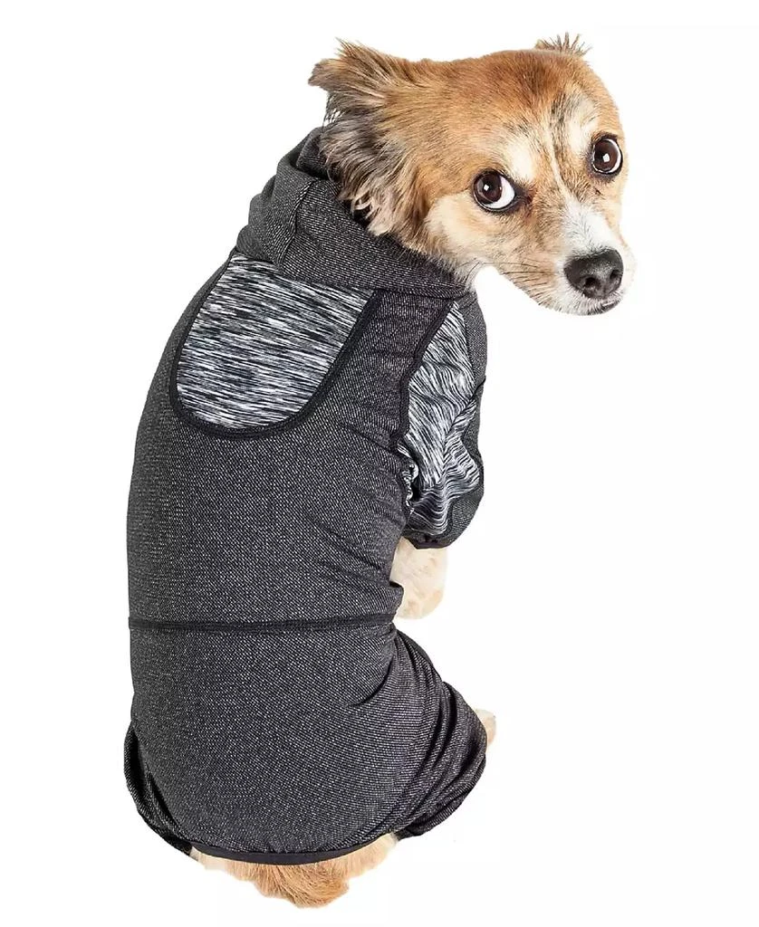 商品Pet Life|Active 'Pawsterity' Performance Two Toned Full Bodied Hoodie,价格¥544,第2张图片详细描述