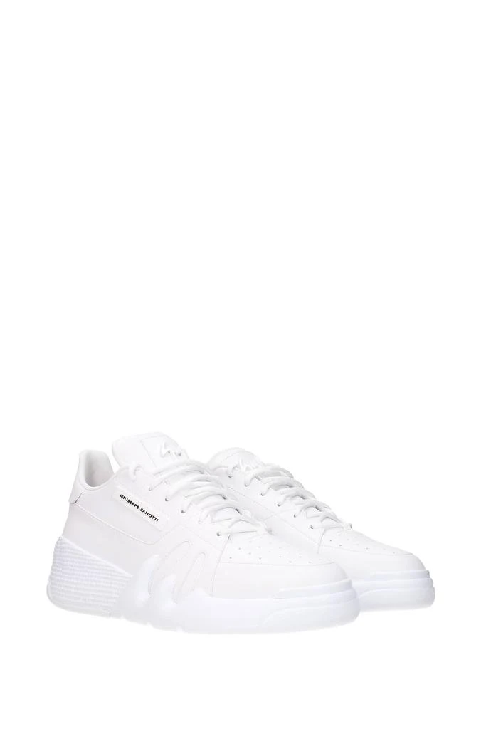 商品Giuseppe Zanotti|Sneakers talon Leather White,价格¥2970,第2张图片详细描述