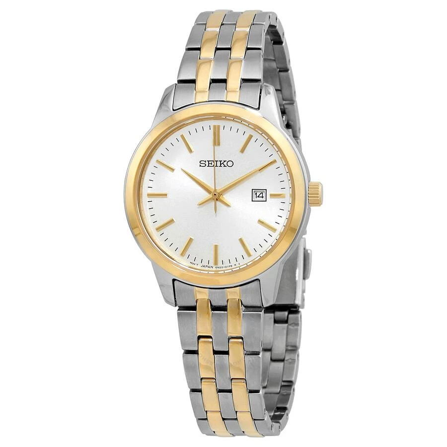 商品Seiko|Classic Quartz White Dial Two-tone Ladies Watch SUR410,价格¥844,第1张图片