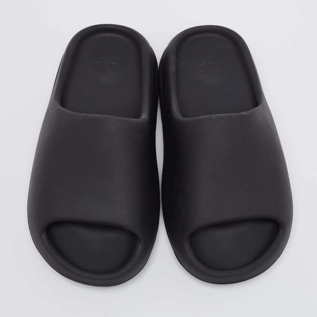 商品YEEZY|Yeezy x Adidas Black Rubber Onyx Flat Slides Size 38 ,价格¥1957,第3张图片详细描述