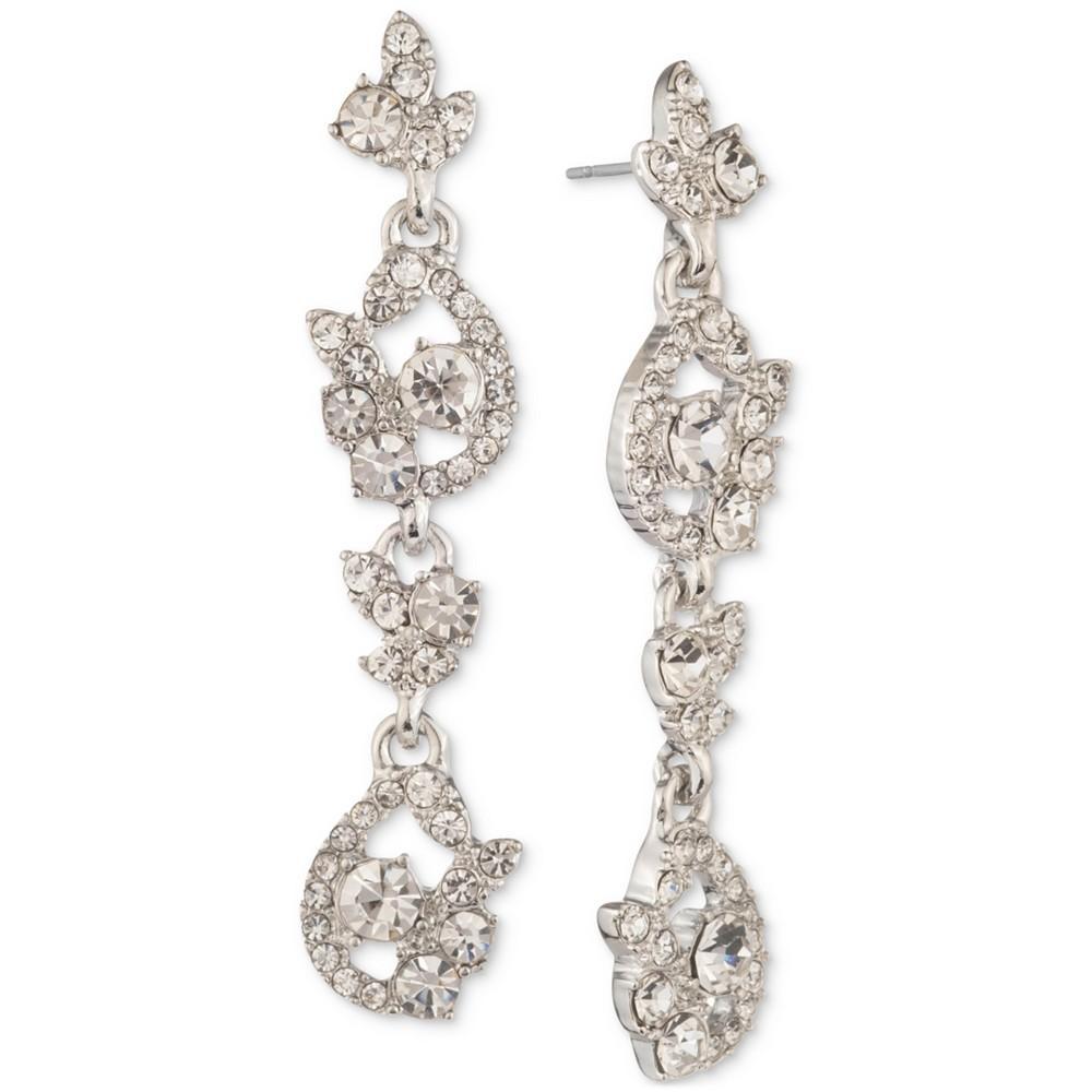 商品Givenchy|Crystal Cluster Linear Drop Earrings,价格¥429,第1张图片