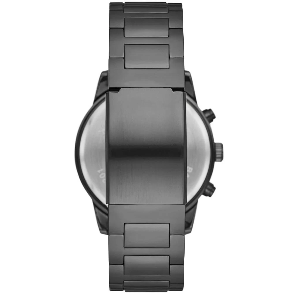 商品Folio|Men's Black Stainless Steel Bracelet Watch, 46mm Gift Set,价格¥165,第2张图片详细描述