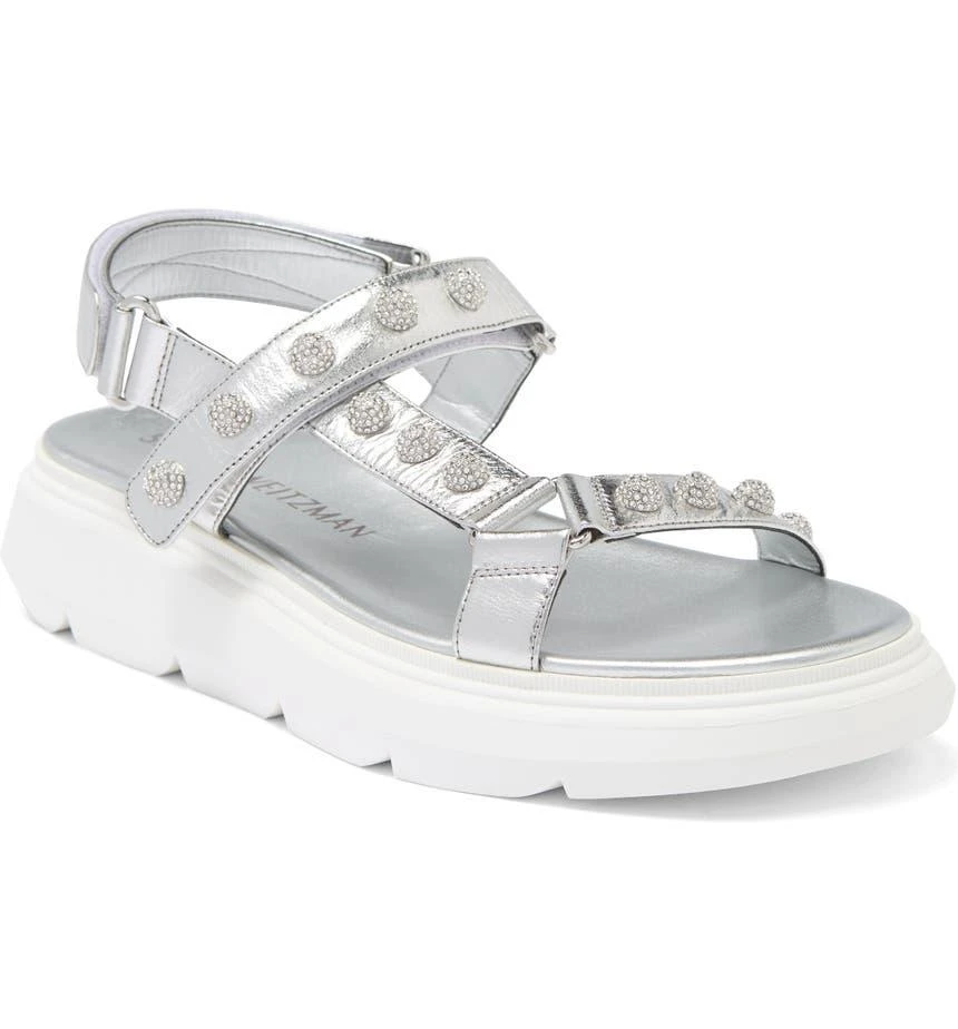 商品Stuart Weitzman|Zoelie Crystal Ball Sandal,价格¥931,第1张图片