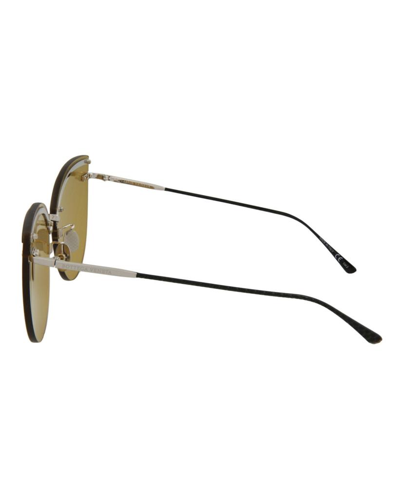 Cat-Eye Frame Metal Sunglasses商品第3张图片规格展示