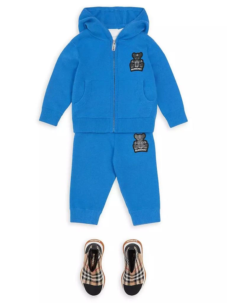 商品Burberry|Baby Boy's & Boy's Logo Zip-Up Cashmere Hoodie Sweatshirt,价格¥3322,第5张图片详细描述