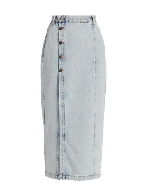 Jordan Denim Midi Skirt商品第1张图片规格展示