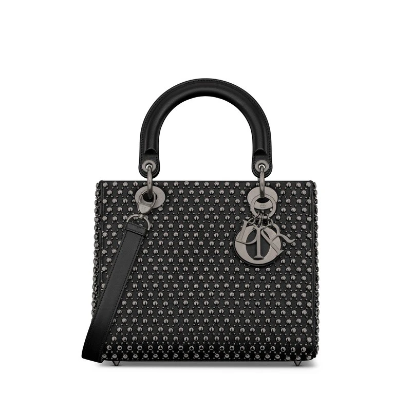 商品Dior|Dior 迪奥 Lady Dior系列女士银色牛皮手提包,价格¥62332,第1张图片