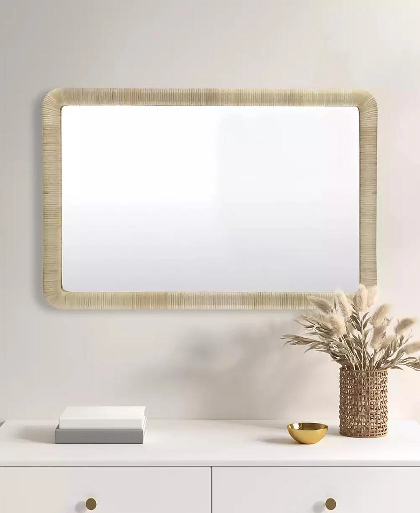 商品INK+IVY|Nova Natural Rattan Rectangle Wall Mirror,价格¥1214,第5张图片详细描述