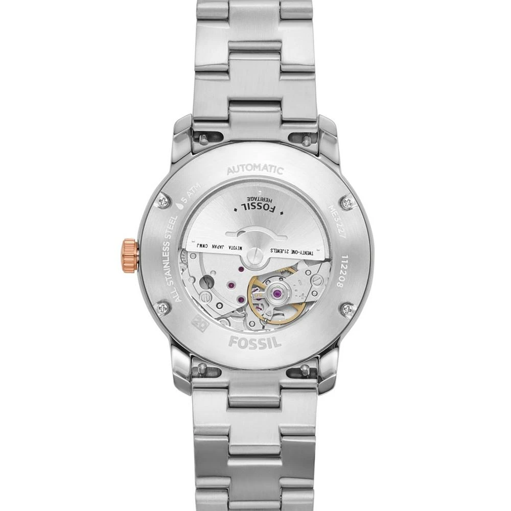 商品Fossil|Women's Heritage Automatic Two tone Stainless Steel Watch 38mm,价格¥1656,第4张图片详细描述