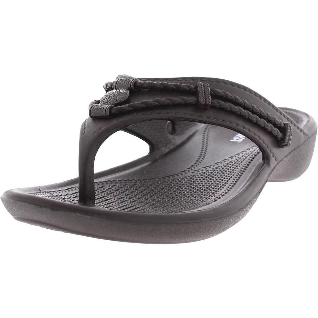 商品Minnetonka|Minnetonka Womens Sliverthorne Canvas Thong Flat Sandals,价格¥67-¥240,第6张图片详细描述