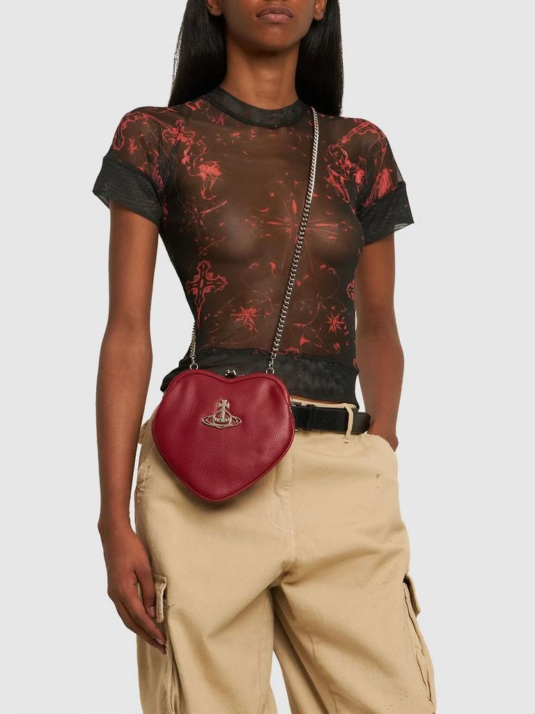 商品Vivienne Westwood|Belle Heart Frame Faux Leather Bag,价格¥2742,第1张图片