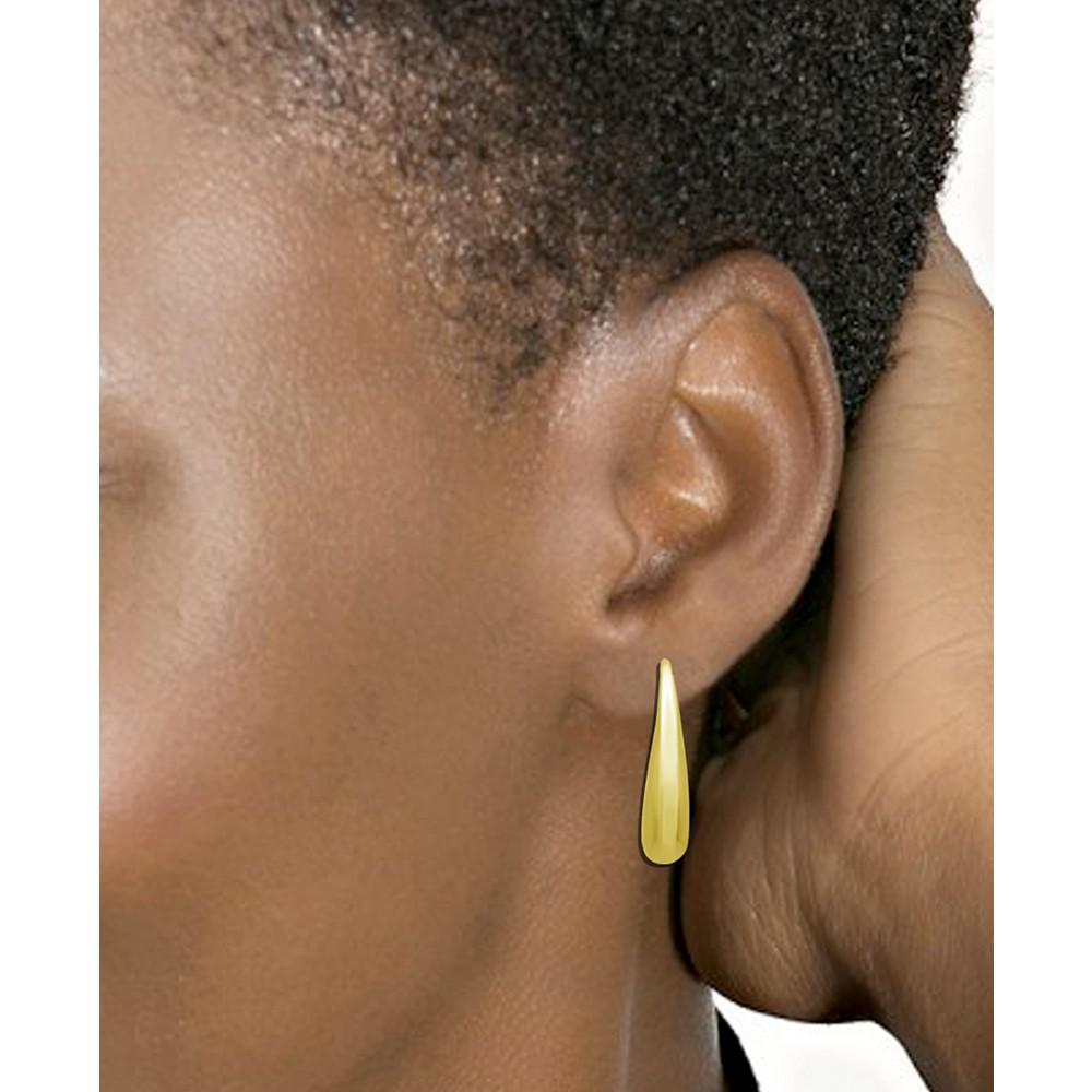 Small Graduated Wire Hook Earring in Silver & Gold Plate商品第2张图片规格展示